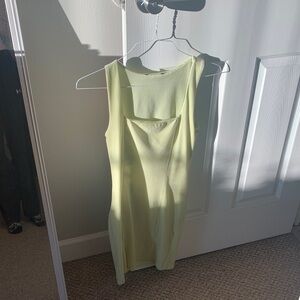 Sleeveless Light Green Velvet Dress